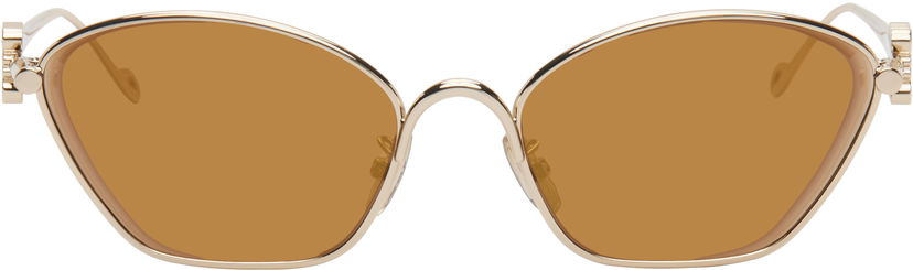 Sončna očala Loewe Loewe Anagram Hexagonal Sunglasses Kovinski | LW40115U@5732G 192337201547