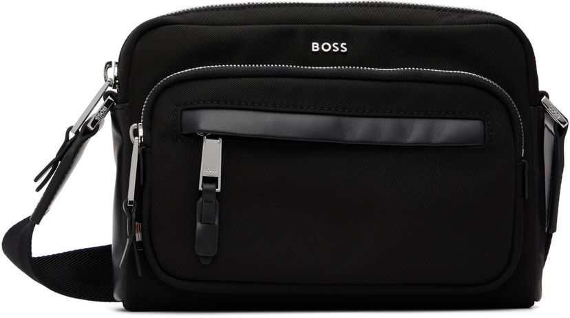 Torba za čez ramo BOSS Logo Hardware Crossbody Bag Črna | 50548010