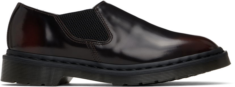 Oblačila Dr. Martens Louis Arcadia Leather Slip-on Loafers Bordo | 41642600