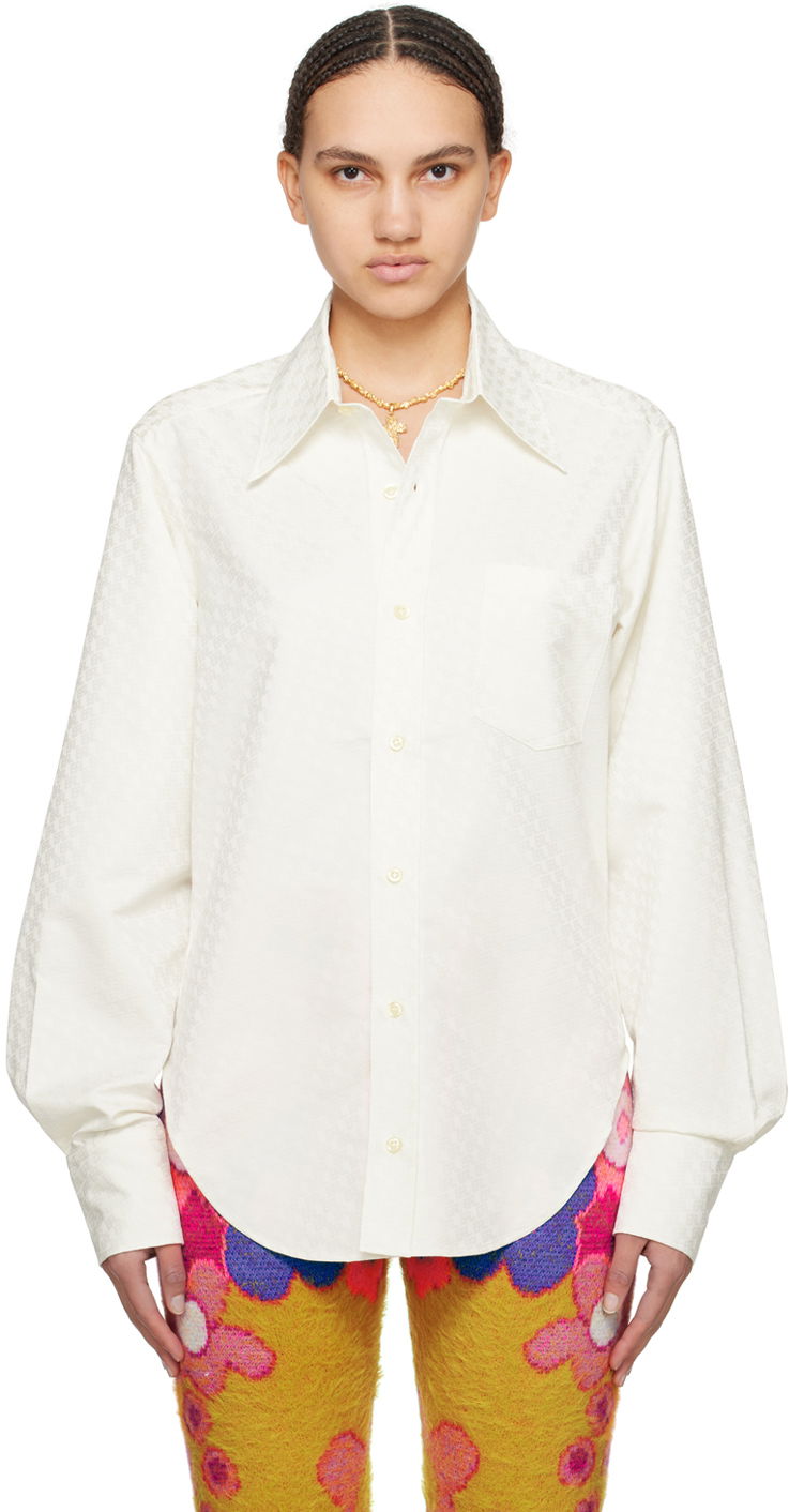 Srajce ERL White Button-Up Shirt Bela | ERL08B002