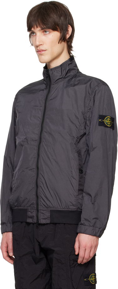 Bomber jakna Stone Island Stone Island Crinkle Reps R-NY Jacket Siva | K1S15 4100037 S0A23, 3