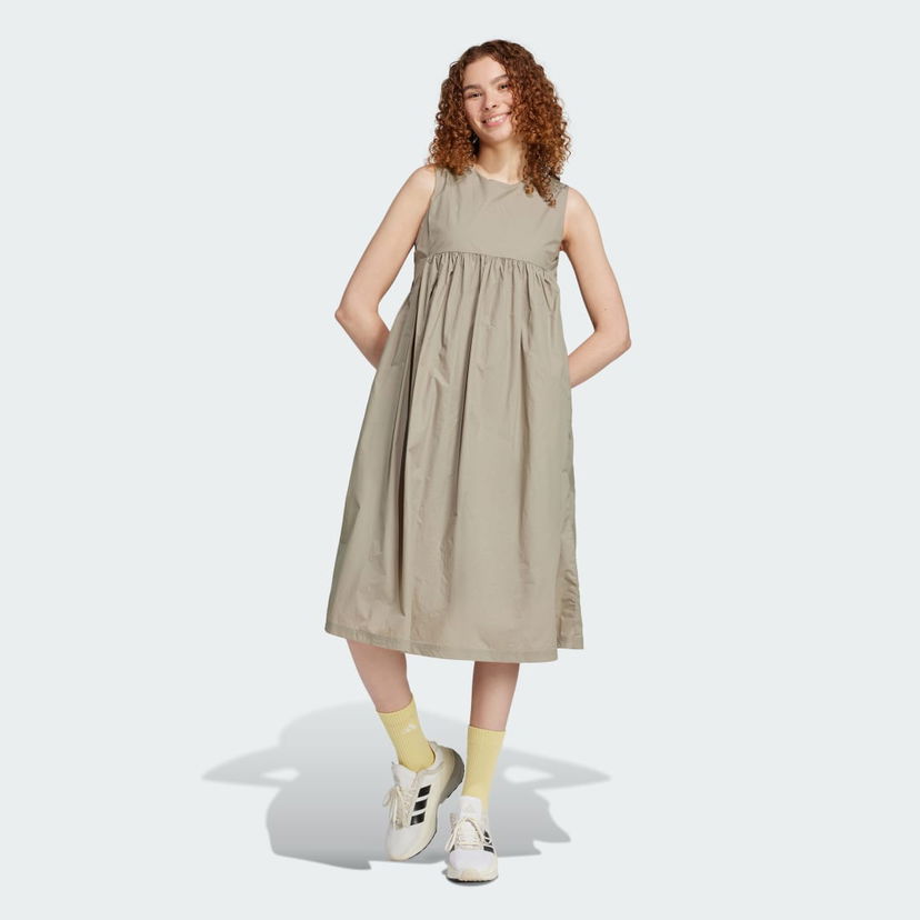 Obleke adidas Performance City Escape Summer Dress Bež | JC5122