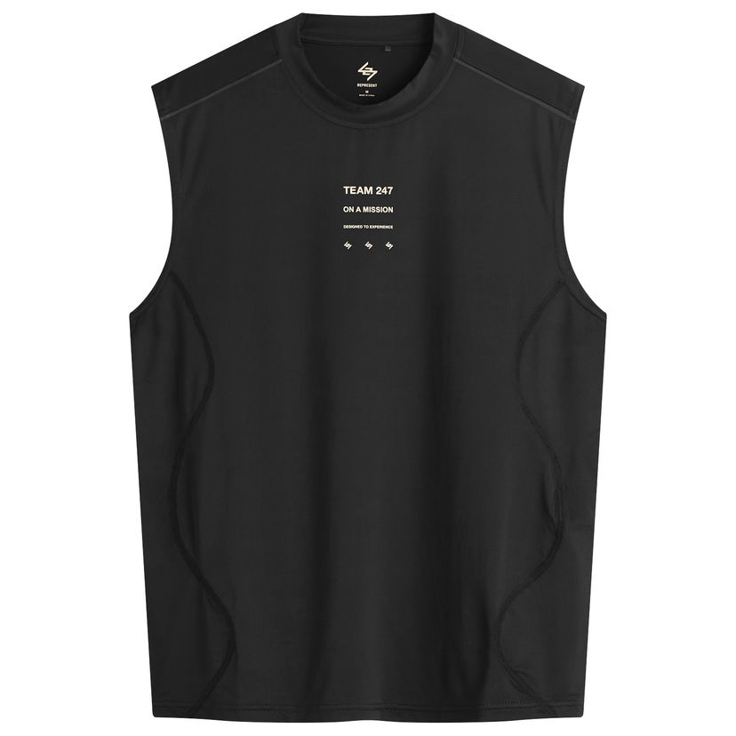 Majica brez rokavov Represent Clo 247 Mesh Runner Tank T-Shirt Črna | 247M100019-01