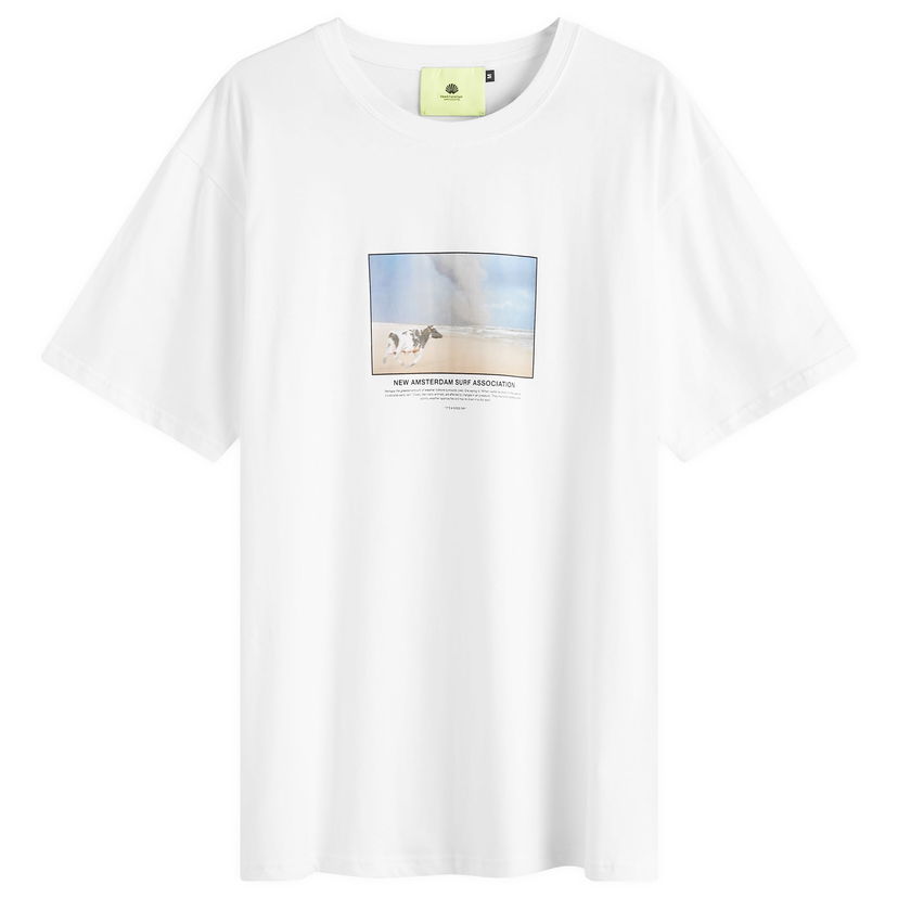 Majica New Amsterdam Surf Association New Amsterdam Cow T-Shirt Bela | 2402139002