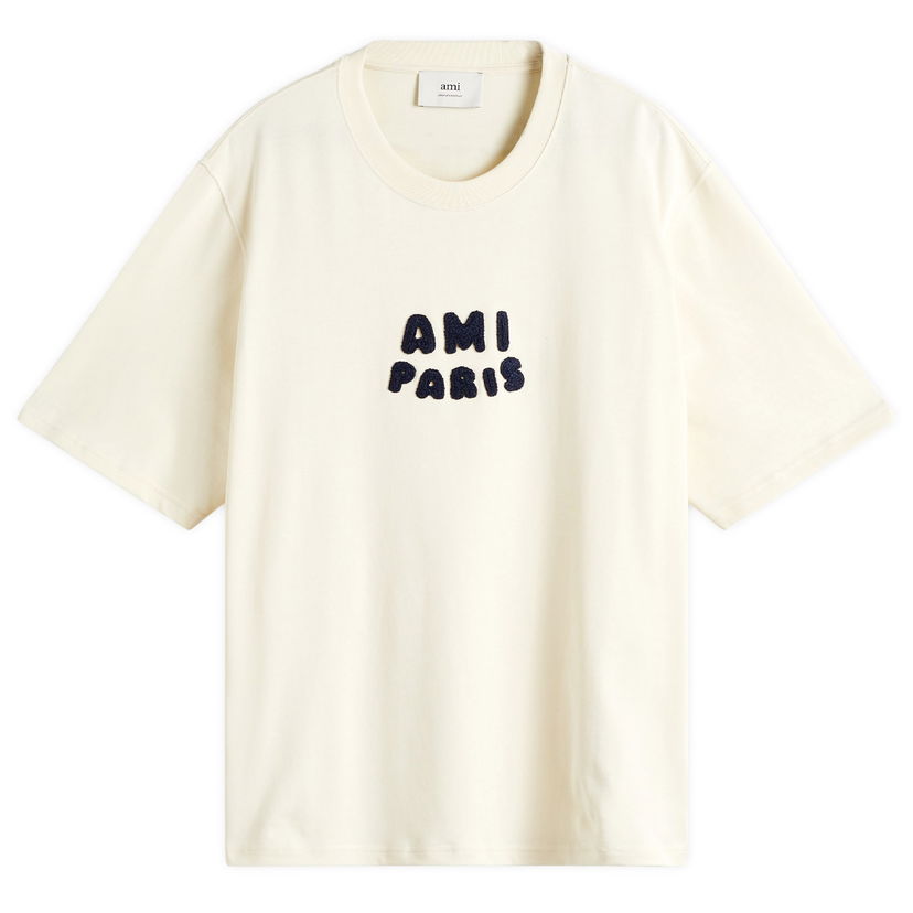 Majica AMI AMI Paris Jersey T-Shirt, Size Large Bež | UTS075-726-136