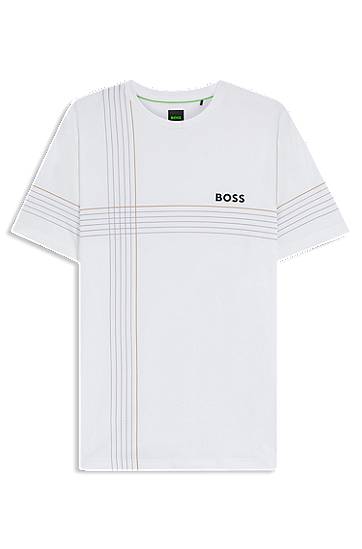 Majica BOSS BOSS Active Stretch Slim Fit Tee with Moisture Management Bela | 50543330, 0