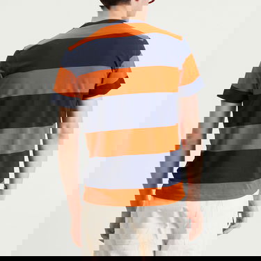 Majica YMC YMC Wild Ones Block Stripe T-Shirt Oranžna | P6ZAM-40, 3