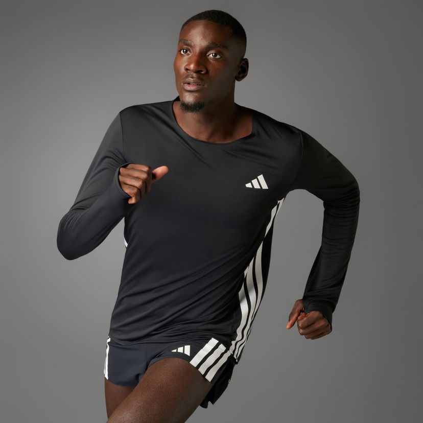 Majica adidas Performance Adizero Running Long Sleeve T-Shirt Črna | JD3638