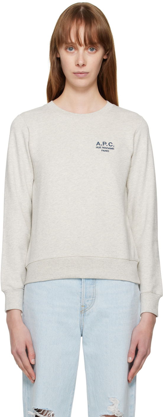 Pulover A.P.C. Gray Skye Bela | COEZD-F27700, 0