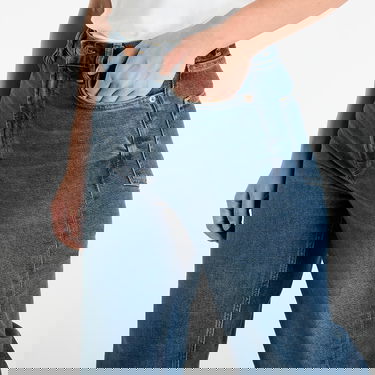 Kavbojke Samsoe Samsoe Sarebecca High-Waist Wide-Leg Jeans W27/L32 Modra | F25300106_CLR002381, 1