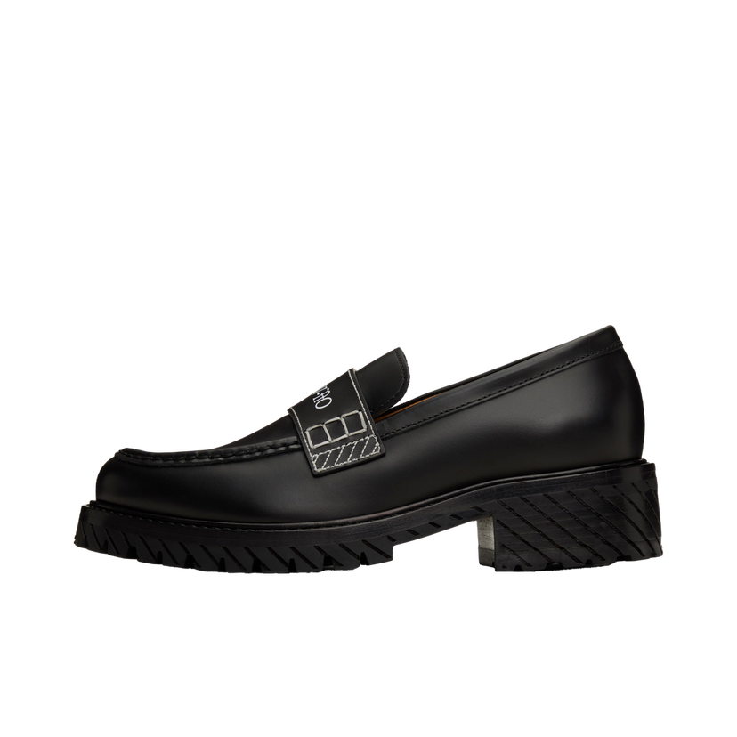 Superge in čevlji Off-White Combat Loafers Črna | OWIG004C99LEA0011001