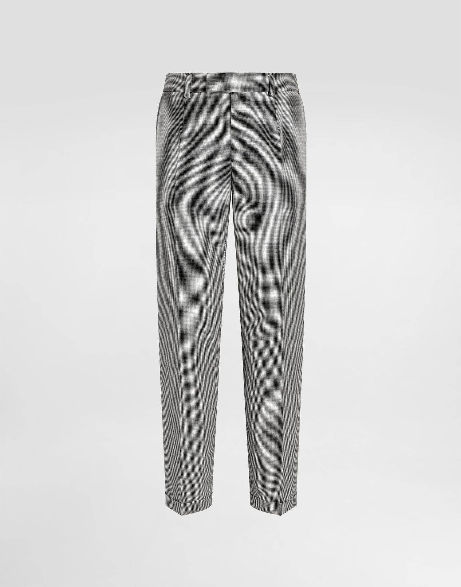 Hlače Dolce & Gabbana Dolce & Gabbana Tailored Wool Houndstooth Pants Siva | GP0B8TFQ2OIS0984, 0