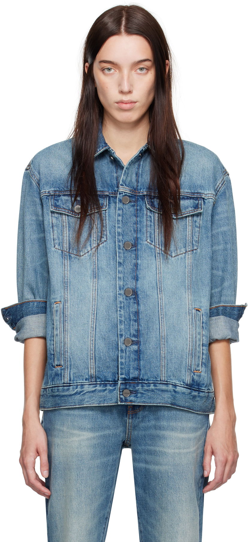 Jakna CALVIN KLEIN Denim Jacket Modra | 81WL703-PTI