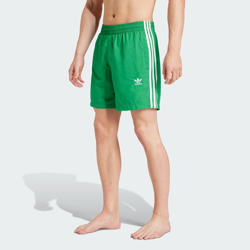 Kopalke adidas Originals Adicolor 3-Stripes Swim Shorts Zelena | IY1552