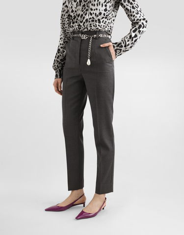 Hlače Dolce & Gabbana Tailored Woolen Pants Rjava | FTAM2TFU287S8290, 3