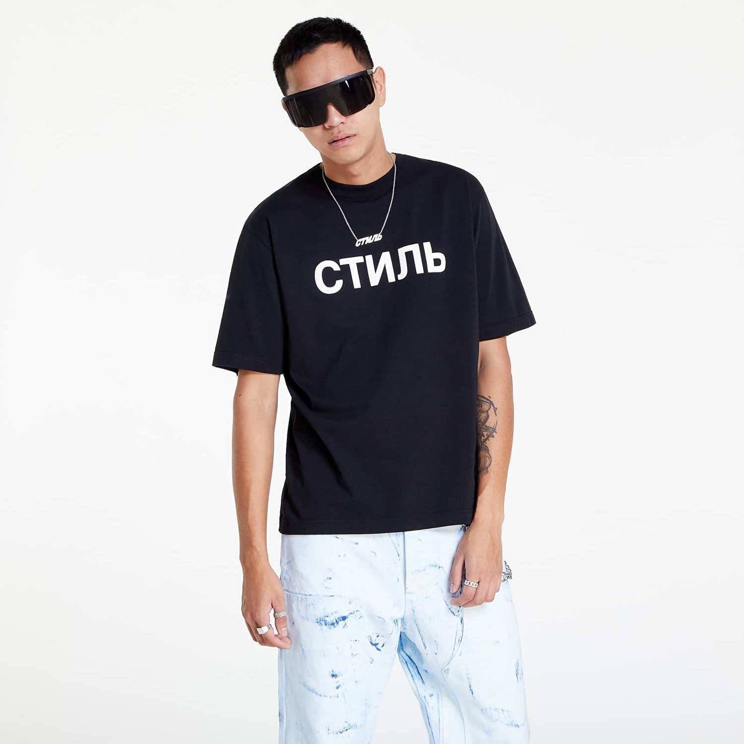Majica HERON PRESTON Ctnmb Tee Črna | HMAA032C99JER0021001, 0