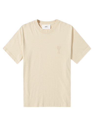 Majica AMI Tonal Heavy Cotton Small A Logo Tee Bež | UTS004-726-714