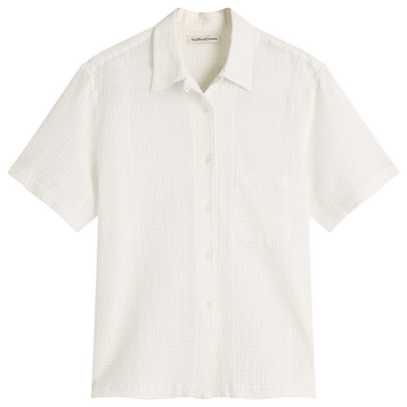Srajce YMC YMC Vegas Shirt, Size Large Bela | Q2YMD-10
