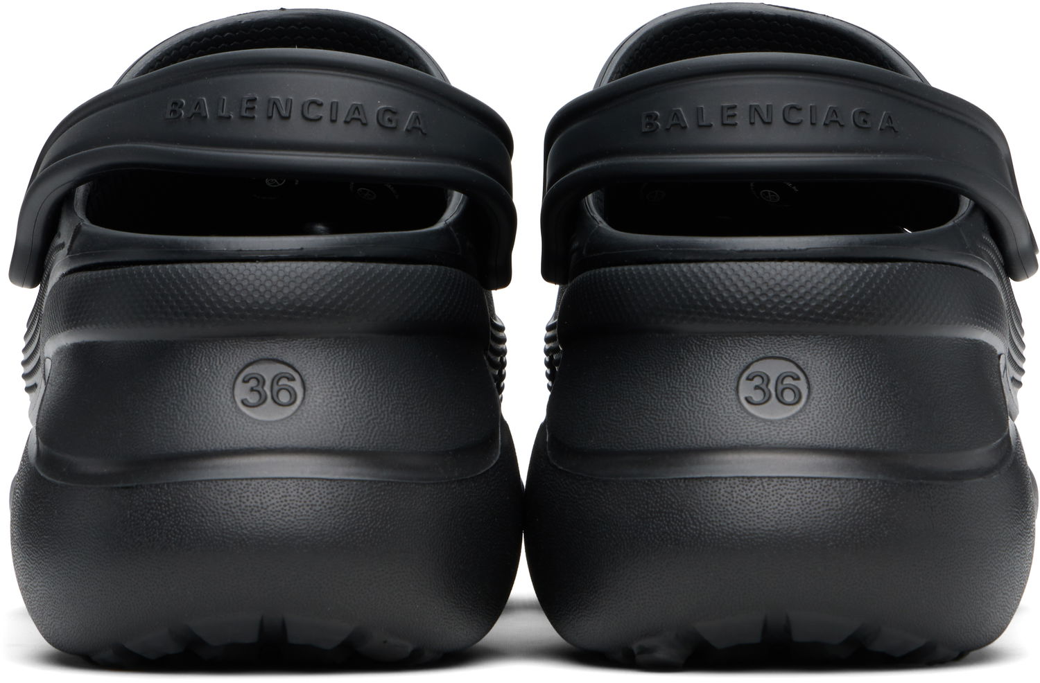 Oblačila Balenciaga Balenciaga Crocs Edition Jibbitz Mules Črna | 720762 W0FOW, 1