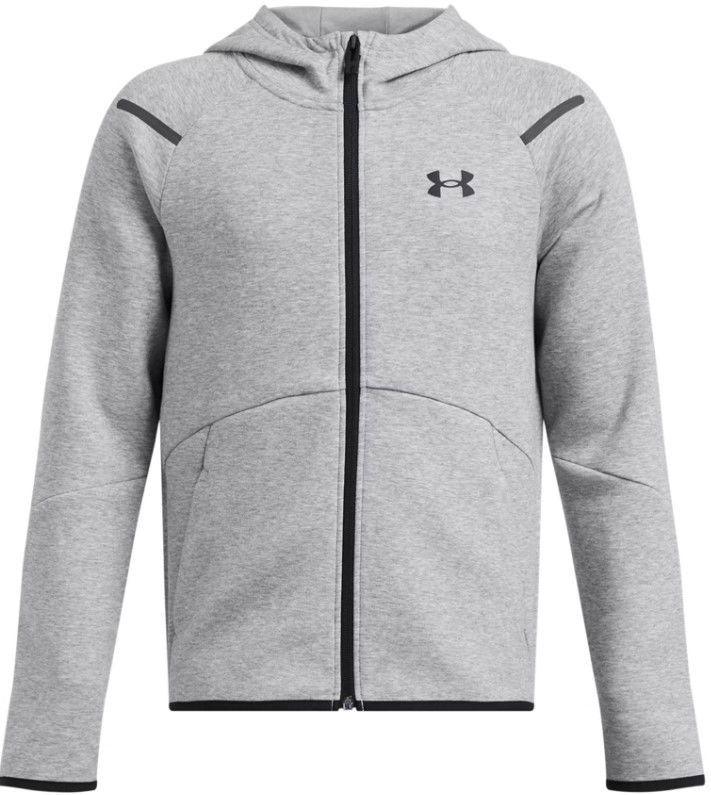 Pulover Under Armour Unstoppable Fleece Full-Zip Hoodie Siva | 1386687-011