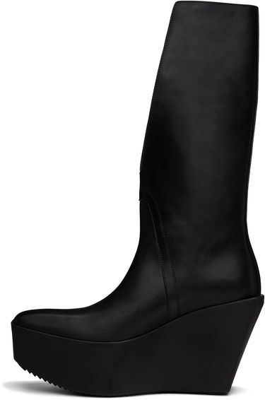 Oblačila Rick Owens Rick Owens Hollywood Sliver Platform Winged Kowboys Tall Boots Črna | RU01E5854 LOO, 2
