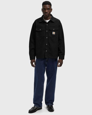 Srajce Carhartt WIP Selby Collared Long-Sleeve Button-Up Shirt Jacket with Chest Pockets Črna | I035305-89.XX, 1