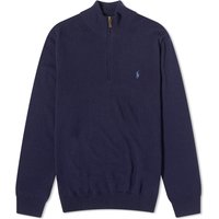 Pulover Polo by Ralph Lauren Polo Ralph Lauren  Lambswool Half Zip Knit Hunter Mornarica | 710876756001, 1