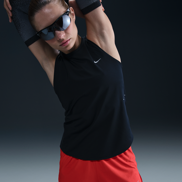 Majica brez rokavov Nike Swift Dri-FIT Running Tank Top Črna | HQ0620-010, 0