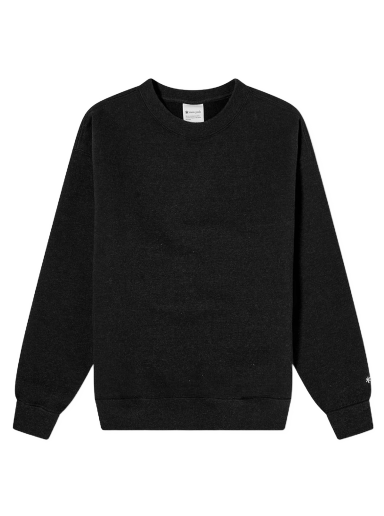 Pulover Snow Peak Recycled Cotton Crew Neck Sweat Črna | SW-22SU401-BK