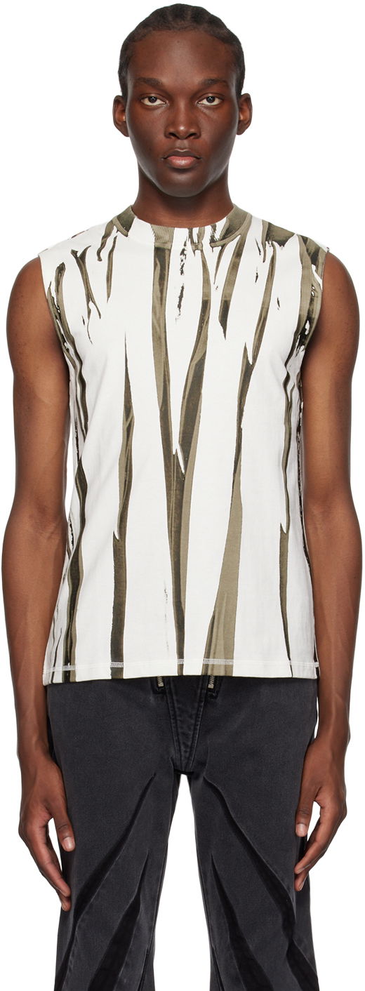 Majica brez rokavov Dion Lee Fang Print Sleeveless Top Bela | C3142P23
