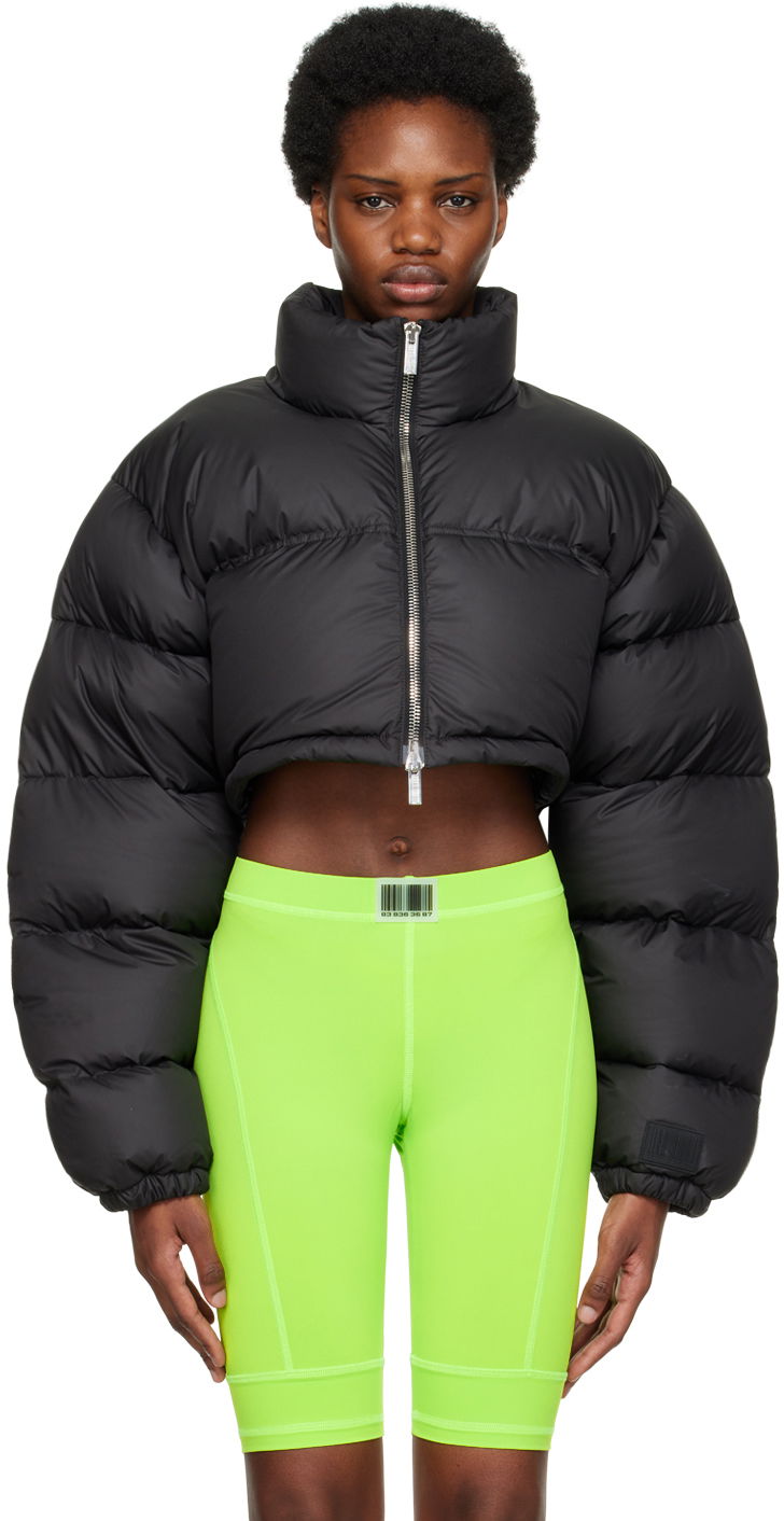 Puhovka VETEMENTS VTMNTS Cropped Down Puffer Jacket Črna | VL14JA240B