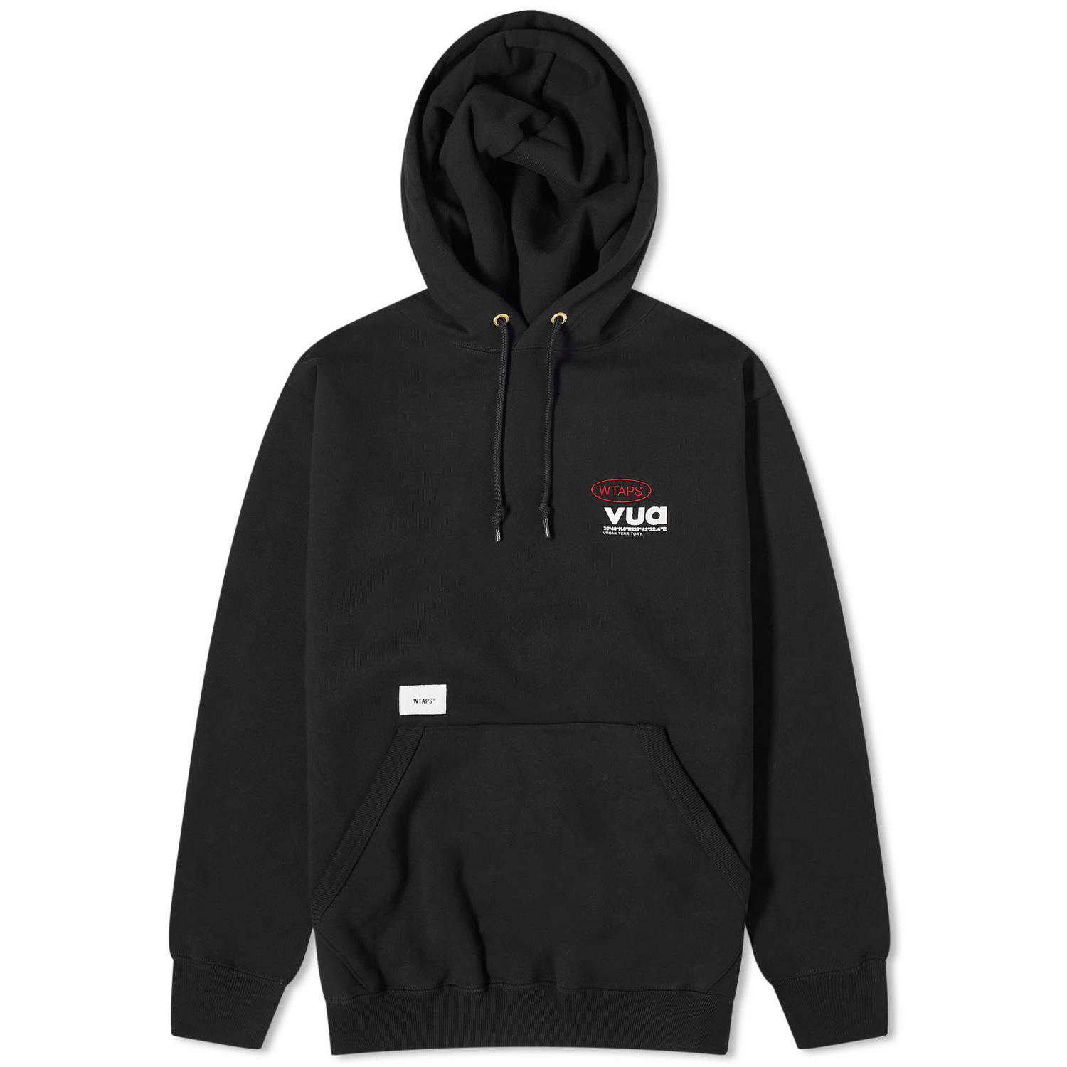 Pulover WTAPS 10 Embroided Pullover Hoodie Črna | 232ATDT-CSM10-BLK, 0
