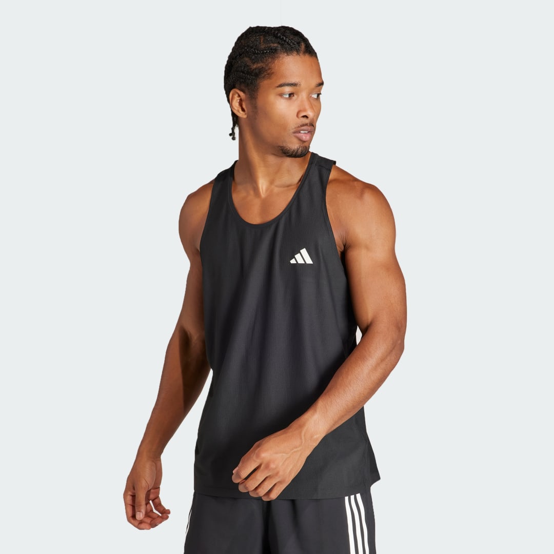 Majica brez rokavov adidas Performance Own The Run Tank Top Mornarica | IN1499, 1