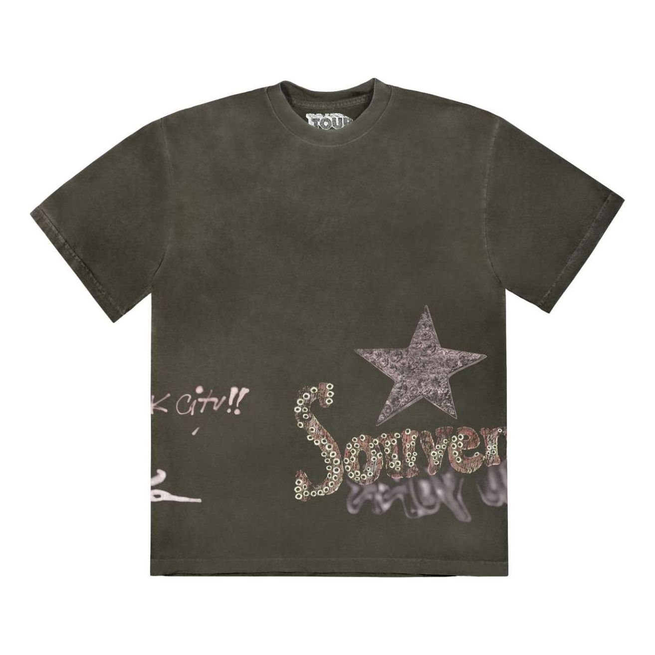 Majica Cactus Jack by Travis Scott Travis Scott Utopia Souvenir Graphic Tee Zelena | TSCM-SS32, 0