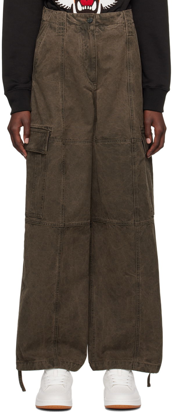 Cargo hlače KENZO Gray Paris Cargo Pants Siva | FE62PA0909GK