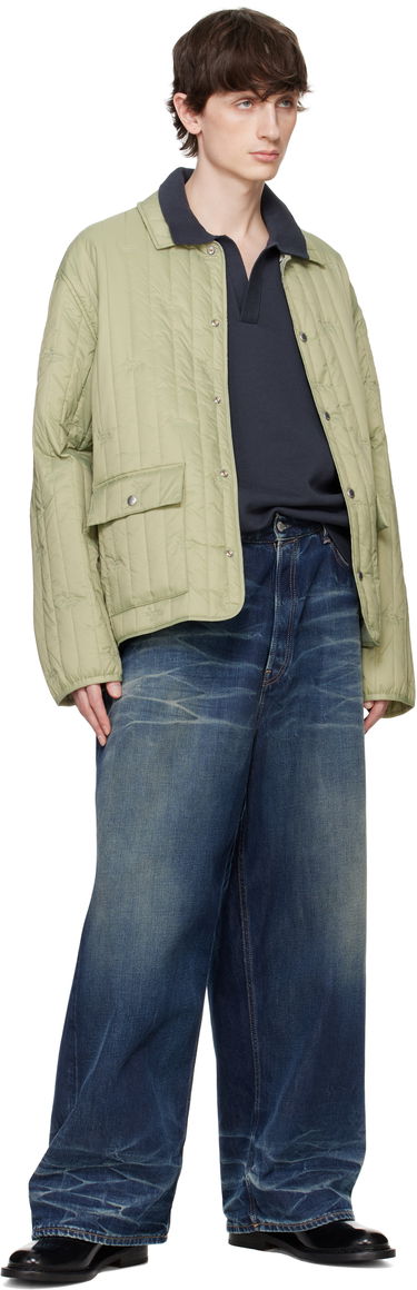 Puhovka MAISON KITSUNÉ Maison Kitsuné Quilted Chore Jacket Zelena | OM02114WW9047, 3