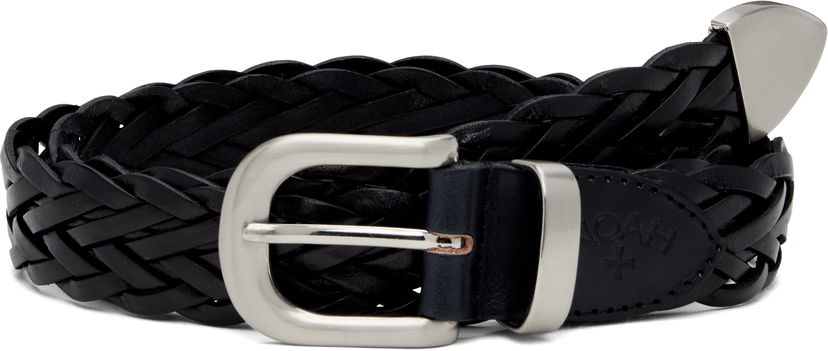 Pasovi Noah Noah Braided Leather Belt Črna | A291FW24BLK