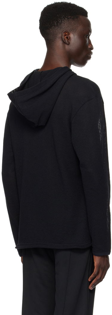 Pulover Courrèges Courrèges Mesh Hoodie Črna | 124JHO027JS0069, 2