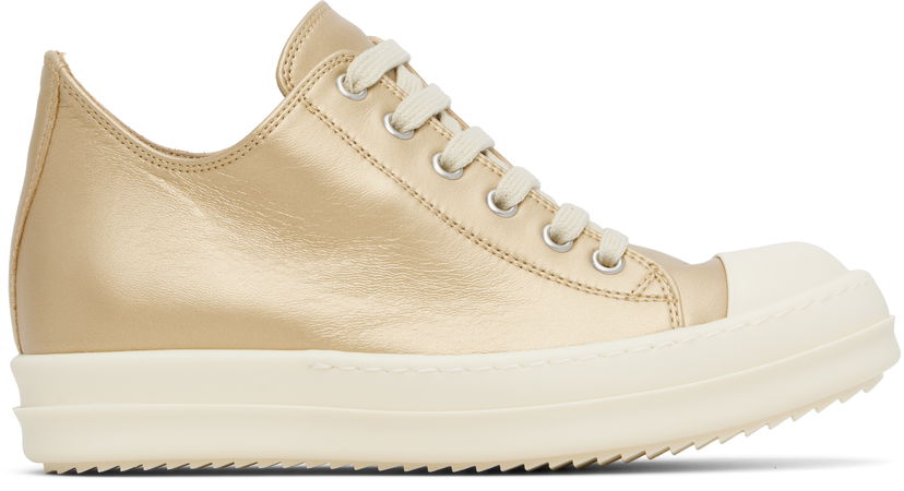 Superge in čevlji Rick Owens Rick Owens Hollywood Low Sneaks Kovinski | RO01E7891 LLPM