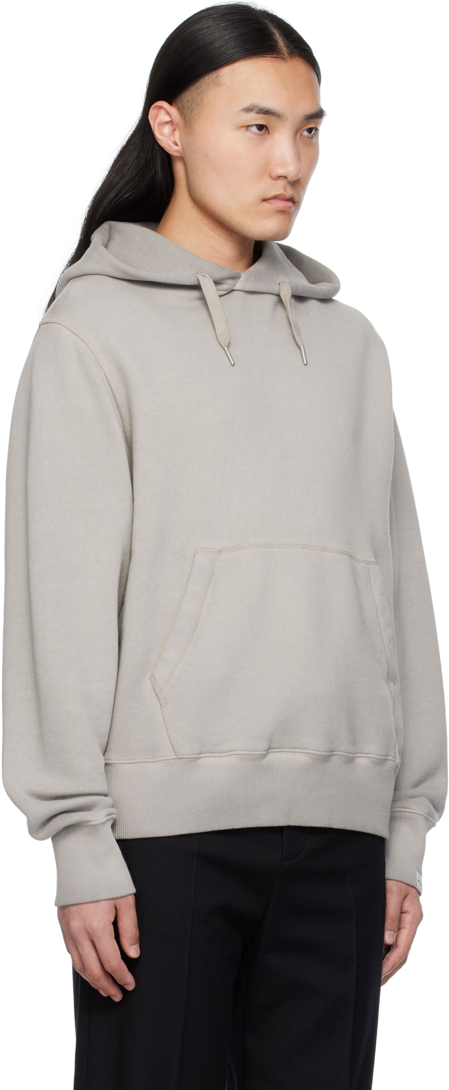 Pulover rag & bone Rag & Bone Damon Vintage Terry Hoodie Siva | MBC24FT031V131, 1