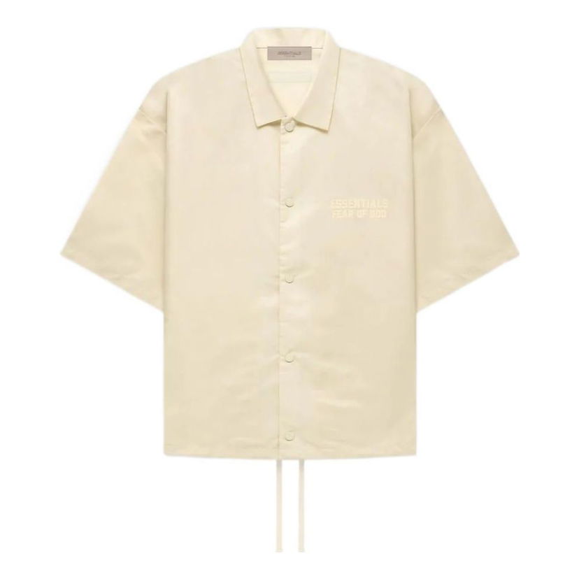 Srajce Fear of God Essentials Nylon Shirt Bež | FOG-FW22-058