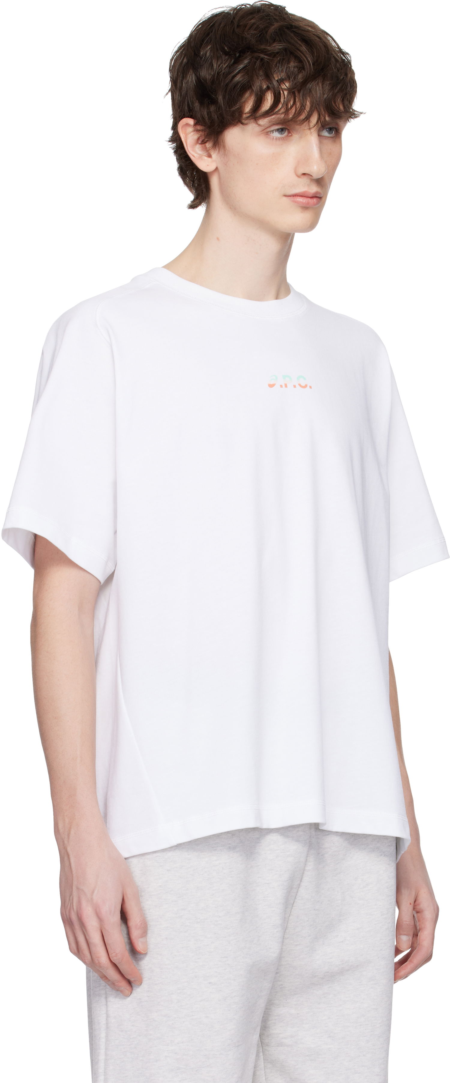 Majica A.P.C. A.P.C. ASICS Edition Wind T-Shirt Bela | COEAV-H26453, 1