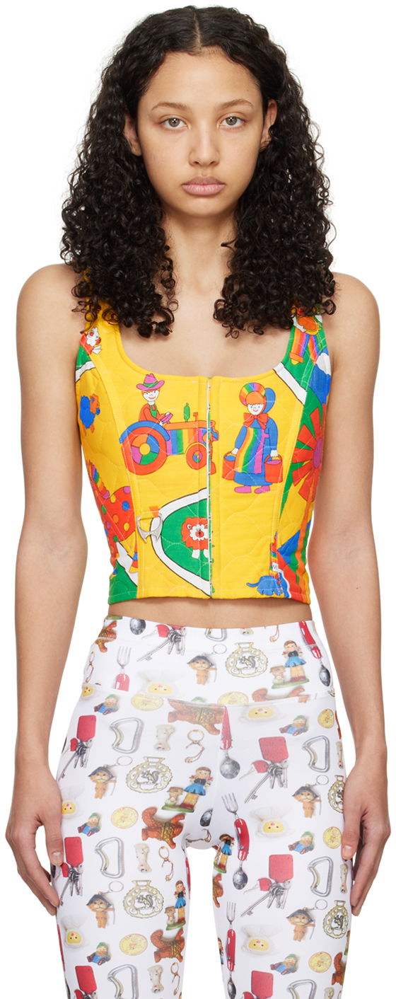 Majica brez rokavov Chopova Lowena Chopova Lowena Losi Quilted Tank Top Rumena | 2213