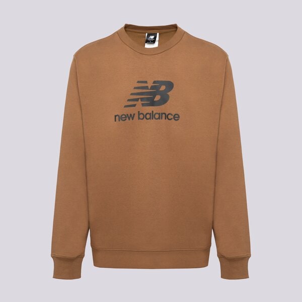 Pulover New Balance Essentials Stacked Logo Rjava | MT31538DHE, 0