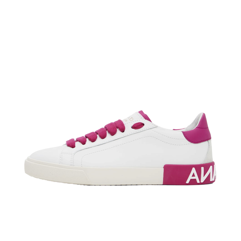 Superge in čevlji Dolce & Gabbana White Portofino Vintage Sneakers Bela | CK2203 AM779