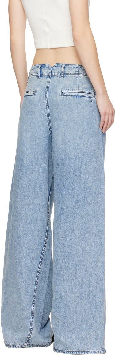 Kavbojke rag & bone Rag & Bone Featherweight Wide-Leg Sofie Jeans Modra | WDD24H3003FWAN, 2