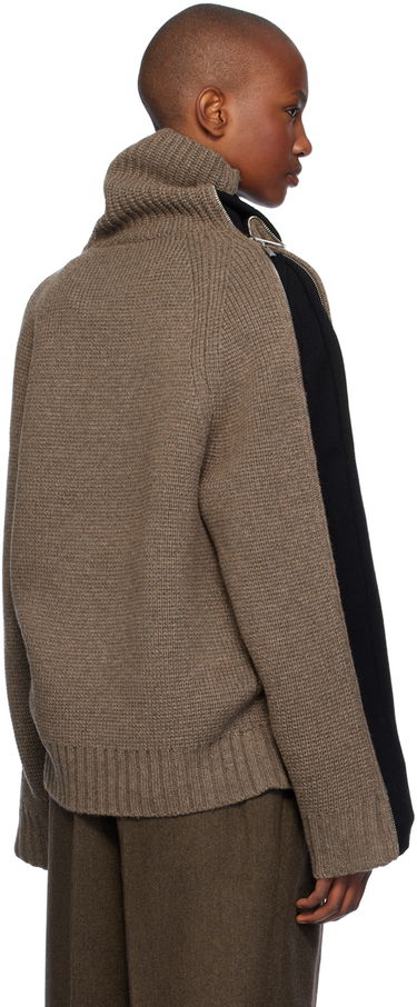 Pleteni pulover Helmut Lang Turtleneck Wool-Blend Sweater Rjava | O06HW797, 2
