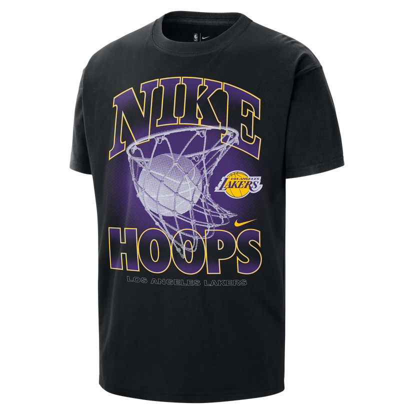 Majica Nike Nike NBA Max90 Los Angeles Lakers Courtside T-Shirt Črna | HQ1270-010