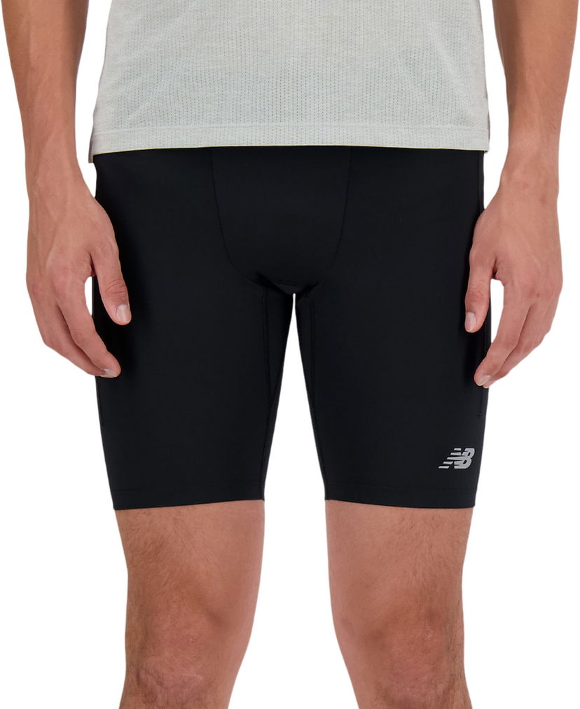 Kratke hlače New Balance Sleek Pocket Half Tight 9" Črna | ms41271-bk