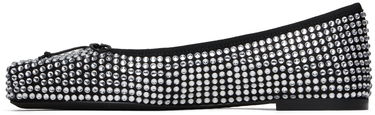 Obleke Alexander Wang Alexander Wang Billie Crystal Ballerina Flats Črna | 30324F065, 2